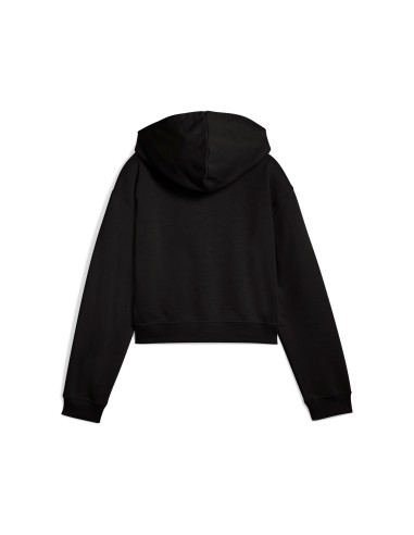 SUDADERA PUMA NEGRA CAPUCHA (686072-01).