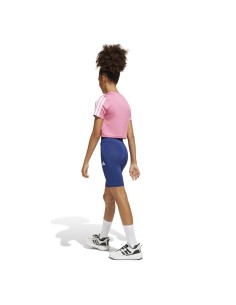 CONJUNTO ADIDAS ROSA - SHORT AZUL ELCTRICO GS (JJ5043). 2