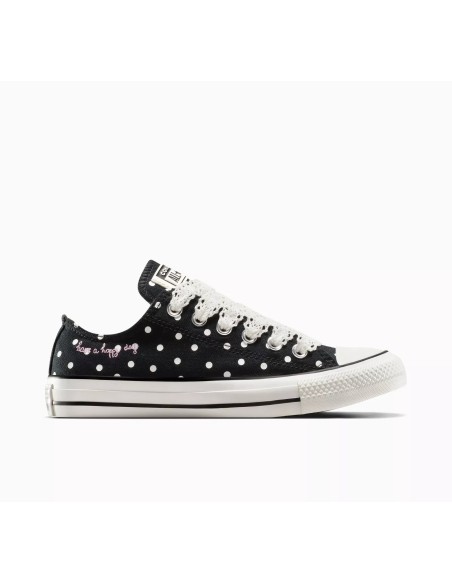 ZAPATILLAS CONVERSE NEGRAS LUNARES (A12570C).