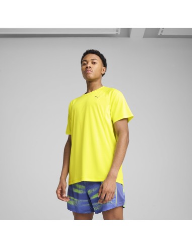 CAMISETA RUN VELOCITY AMARILLA (526600-39).