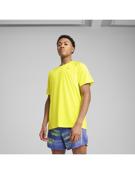 CAMISETA RUN VELOCITY AMARILLA (526600-39).