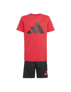 CONJUNTO ADIDAS ROJO NEGRO (JC9716).