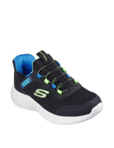 ZAPATILLAS NEGRO VELCRO AZUL (403822L-BBLM).