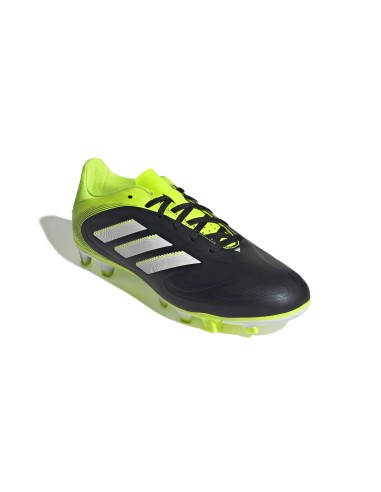 ZAPATILLAS COPA PURE III CLUB NEGRAS VERDE FLUOR FG (JR2896).