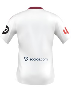 CAMISETA 1º SEVILLA FC 25/26 BLANCA ROJA (JD7401). 2