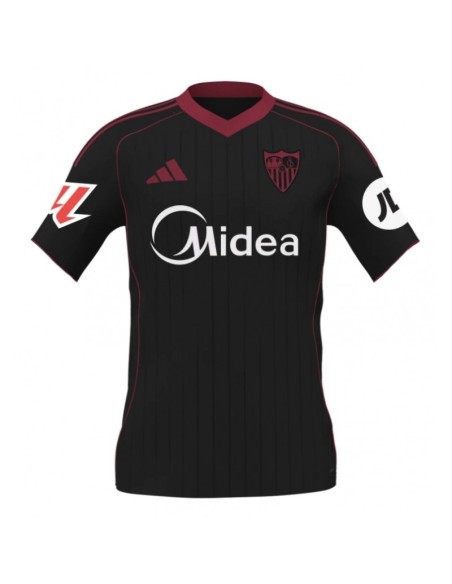 CAMISETA 3º SEVILLA FC 25/26 NEGRA ROJA H(JD7395).