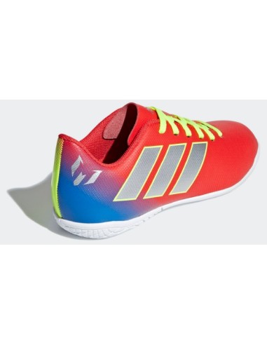 BOTAS DE FUTBOL ADIDAS NEMEZIZ MESSI TANGO 18.4 IN ROJA-AZUL GS NIÑO (CM8639).