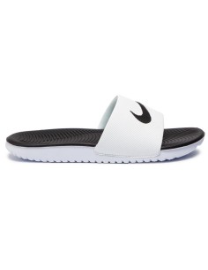 CHANCLA NIKE KAWA SLIDE BLANCA-NEGRA GS NIÑO (819352 100). 2