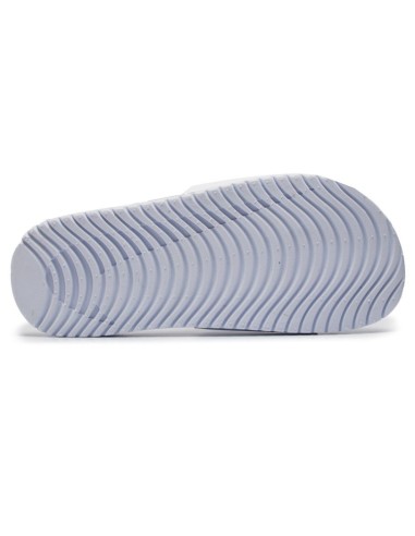 CHANCLA NIKE KAWA SLIDE BLANCA-NEGRA GS NIÑO (819352 100).
