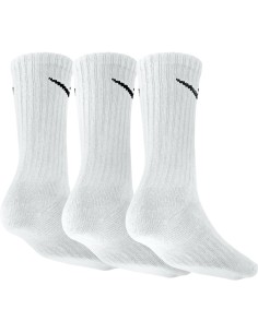 CALCETINES NIKE LARGOS CUSHION CREW TRAINING BLANCO (SX4508-101). 2